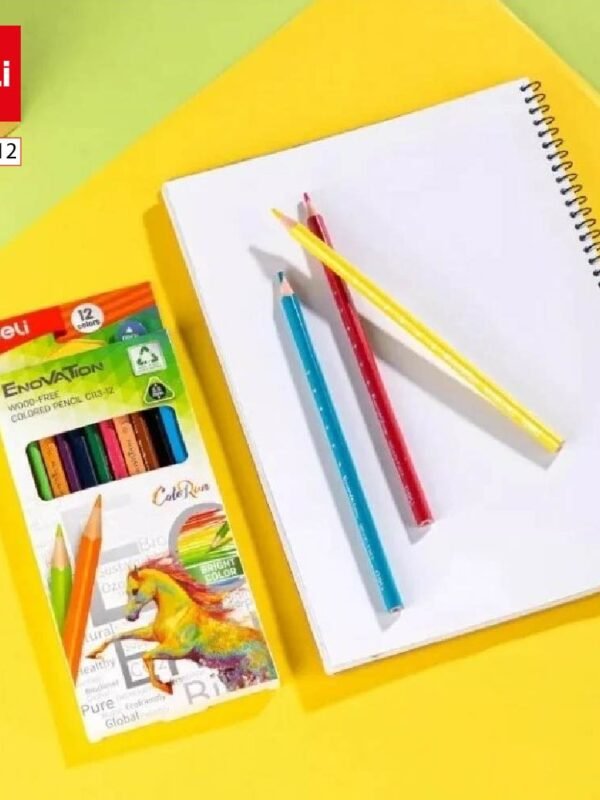 ديلي أقلام تلوين بلاستيك طويل - إينوڤيشن - 12 لون EC113-12